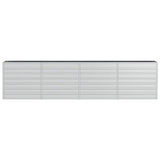 Garden Raised Bed 320x40x77 cm Galvanized Steel Silver