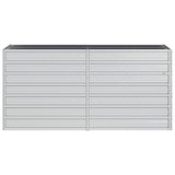 Garden Raised Bed 160x40x77 cm Galvanized Steel Silver
