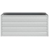 Garden Raised Bed 100x40x45 cm Galvanized Steel Silver