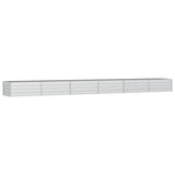 Garden Raised Bed 600x80x45 cm Galvanized Steel Silver