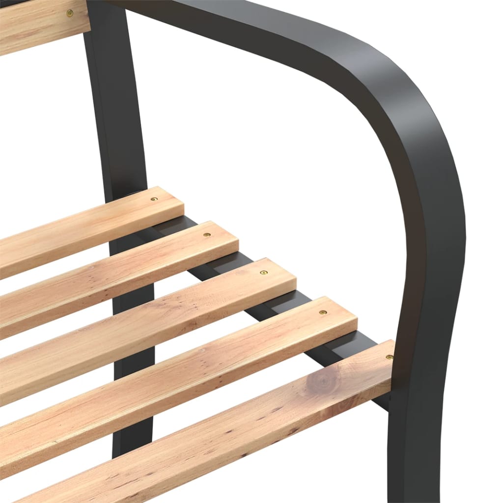 vidaXL Twin Garden Bench 238 cm Chinese Fir Wood
