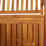 Storage Bench 148 cm Solid Wood Acacia