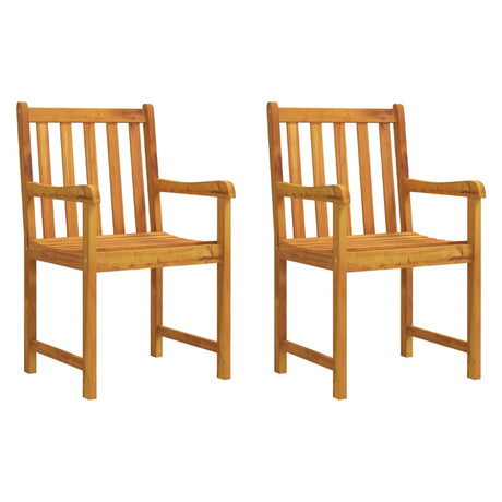 Garden Chairs 2 pcs Solid Acacia Wood