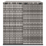 Garden Cushion Box PE Rattan 100x97.5x104 cm Grey