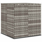Garden Cushion Box PE Rattan 100x97.5x104 cm Grey