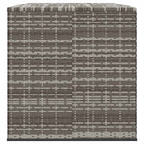 Garden Cushion Box PE Rattan 291x100.5x104 cm Grey