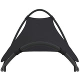 Rocking Sun Lounger with Wheels Steel & Textilene Fabric Black