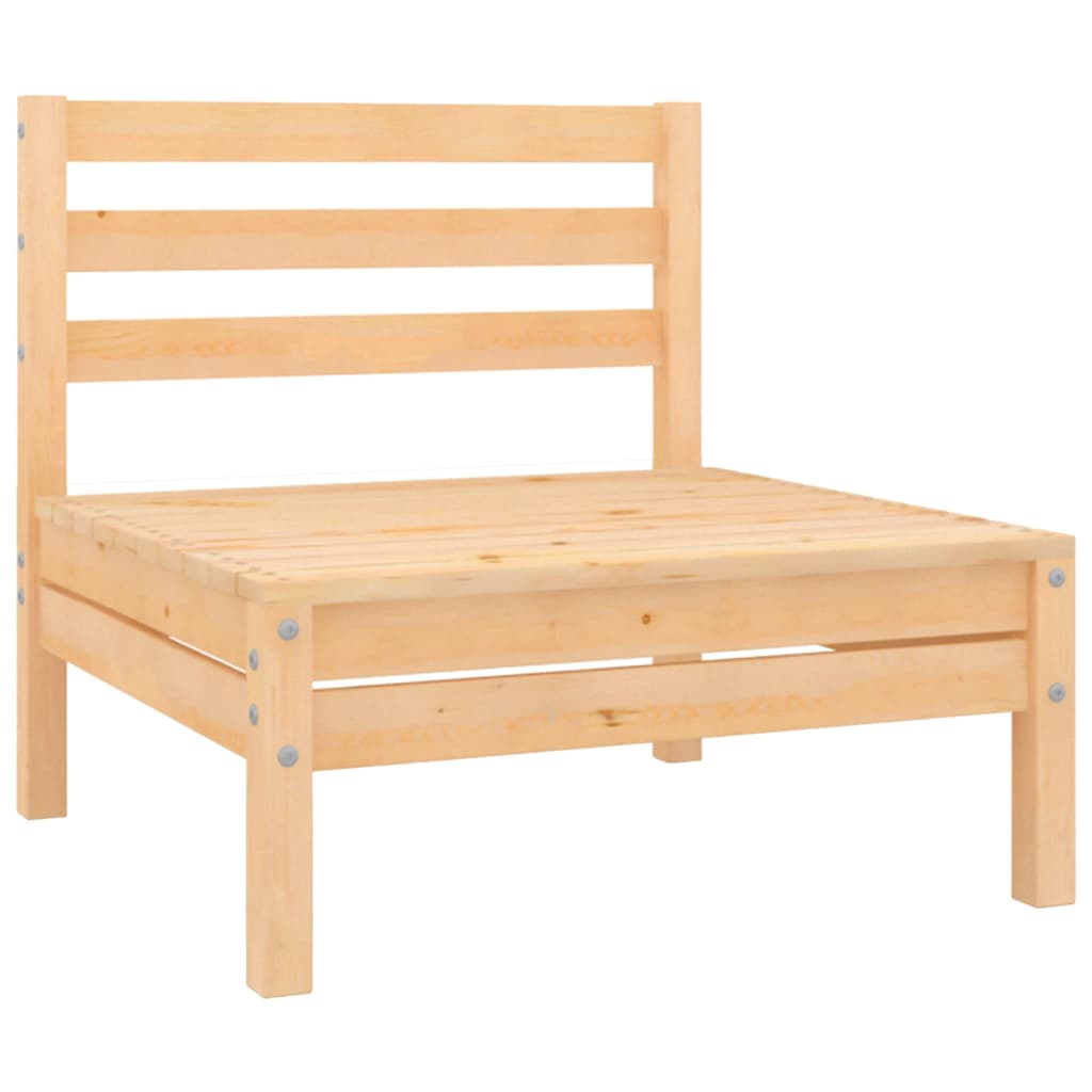Garden 2-Seater Sofa Solid Pinewood