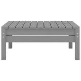 5 Piece Garden Lounge Set Grey Solid Pinewood