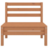 6 Piece Garden Lounge Set Honey Brown Solid Pinewood