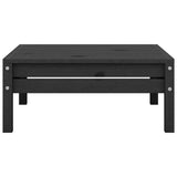 3 Piece Garden Lounge Set Black Solid Pinewood