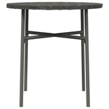 Tea Table Grey 45 cm Poly Rattan