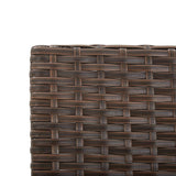 vidaXL Garden Bench with Cushions Brown 176 cm Poly Rattan