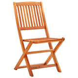 Folding Garden Chairs 6 pcs Solid Eucalyptus Wood