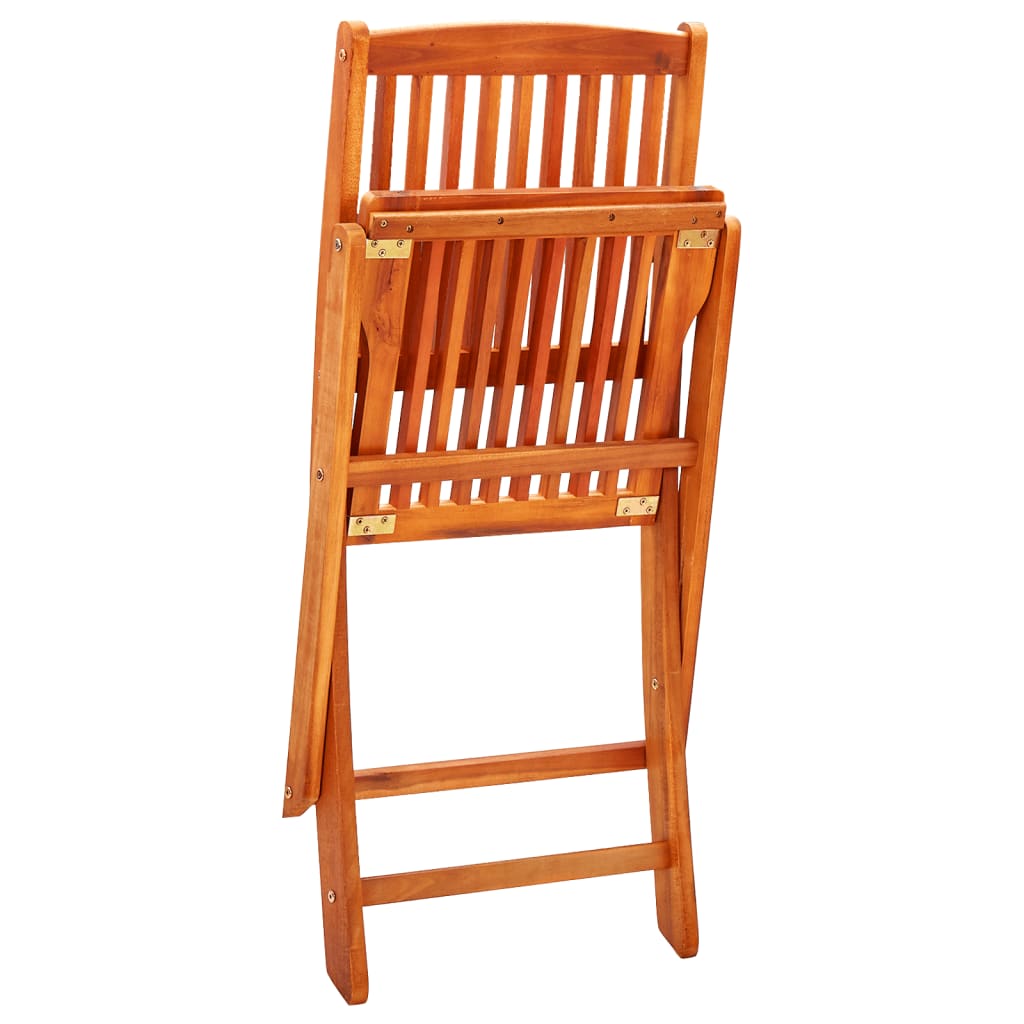 Folding Garden Chairs 6 pcs Solid Eucalyptus Wood