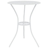 3 Piece Bistro Set Cast Aluminium White