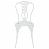 3 Piece Bistro Set Cast Aluminium White