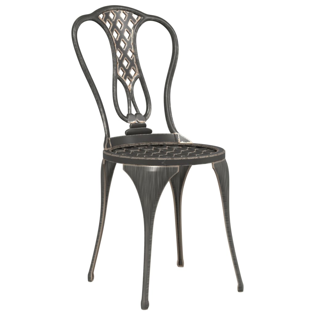 3 Piece Bistro Set Cast Aluminium Bronze