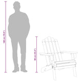 Garden Adirondack Chair Solid Acacia Wood