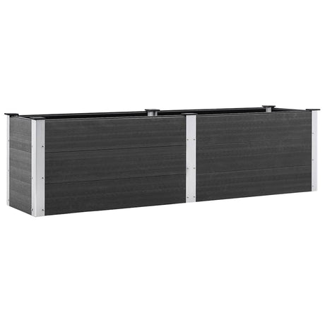 Garden Raised Bed 200x50x54 cm WPC Grey