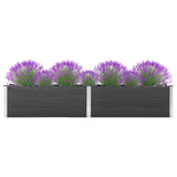 Garden Raised Bed 200x50x54 cm WPC Grey