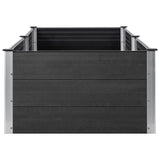 Garden Raised Bed 200x100x54 cm WPC Grey