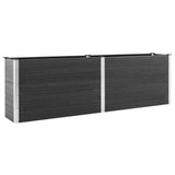 Garden Raised Bed 200x100x91 cm WPC Grey