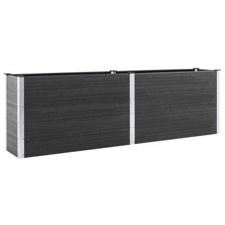 Garden Raised Bed 200x100x91 cm WPC Grey