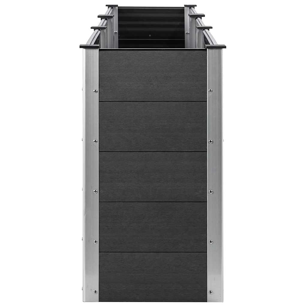 Garden Raised Bed Grey 300x50x91 cm WPC