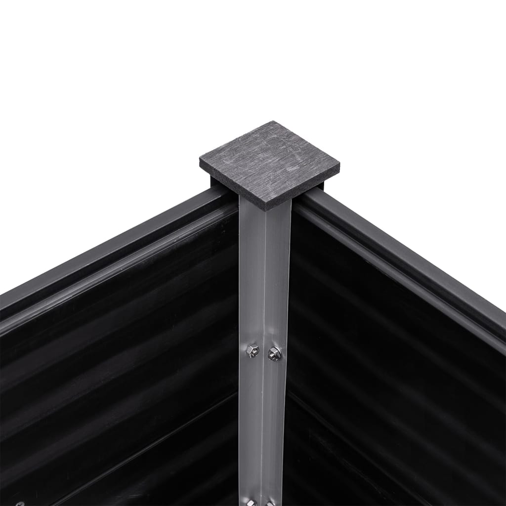 Garden Raised Bed 300x100x91 cm WPC Grey