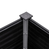 Garden Raised Bed 300x100x91 cm WPC Grey