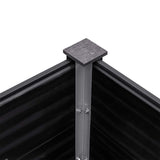 Garden Raised Bed 300x100x91 cm WPC Grey