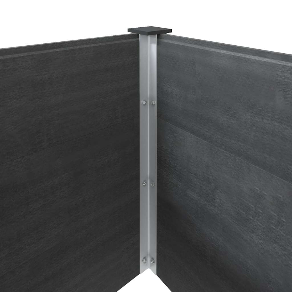Garden Raised Bed 300x100x91 cm WPC Grey