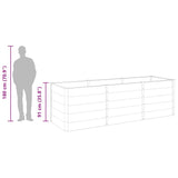 Garden Raised Bed 300x100x91 cm WPC Grey