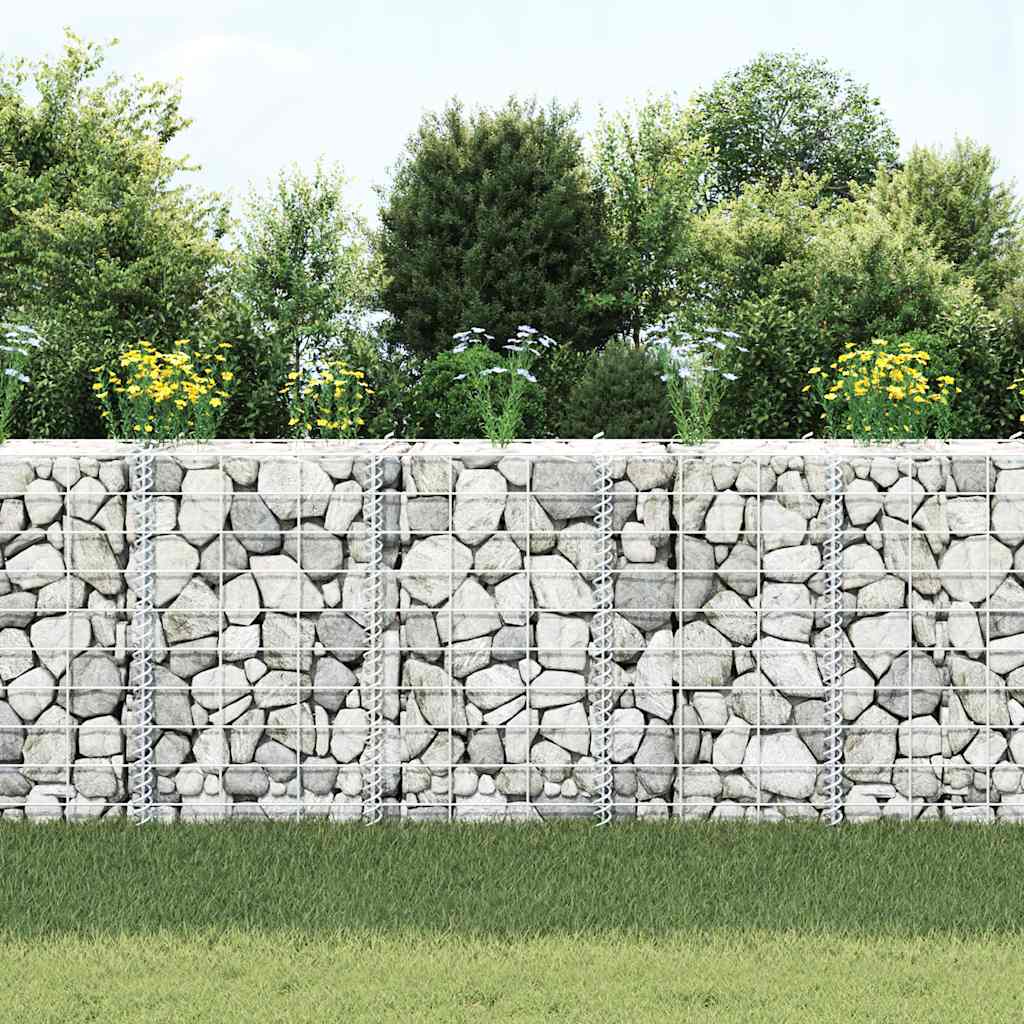 Gabion Raised Beds 3 pcs 30x30x50 cm Iron