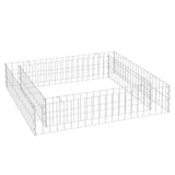 Gabion Raised Bed Galvanised Steel 100x100x20 cm