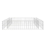 Gabion Raised Bed Galvanised Steel 100x100x20 cm