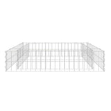 Gabion Raised Bed Galvanised Steel 100x100x20 cm