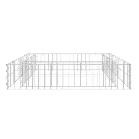 Gabion Raised Bed Galvanised Steel 100x100x20 cm