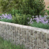 Gabion Raised Bed Galvanised Steel 100x100x20 cm