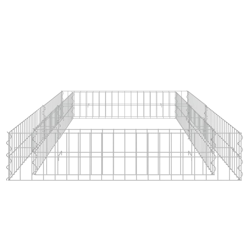 Gabion Raised Bed Galvanised Steel 200x100x20 cm