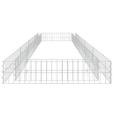 Gabion Raised Bed Galvanised Steel 400x100x20 cm