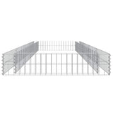 Gabion Raised Bed Galvanised Steel 400x100x20 cm