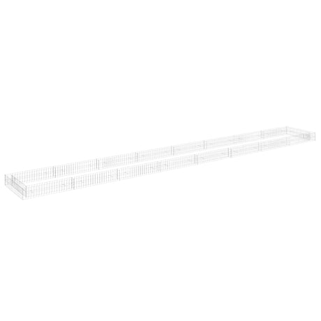 Gabion Raised Bed Galvanised Steel 800x100x20 cm