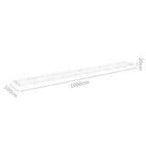 Gabion Raised Bed Galvanised Steel 1000x100x20 cm