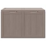 Garden Storage Box 180L Brown PP Wood Look
