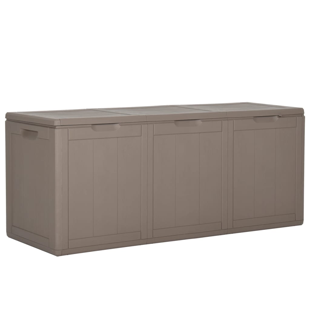 Garden Storage Box 270L Brown PP Rattan
