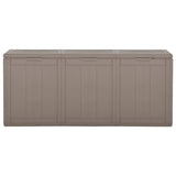 Garden Storage Box 270L Brown PP Rattan