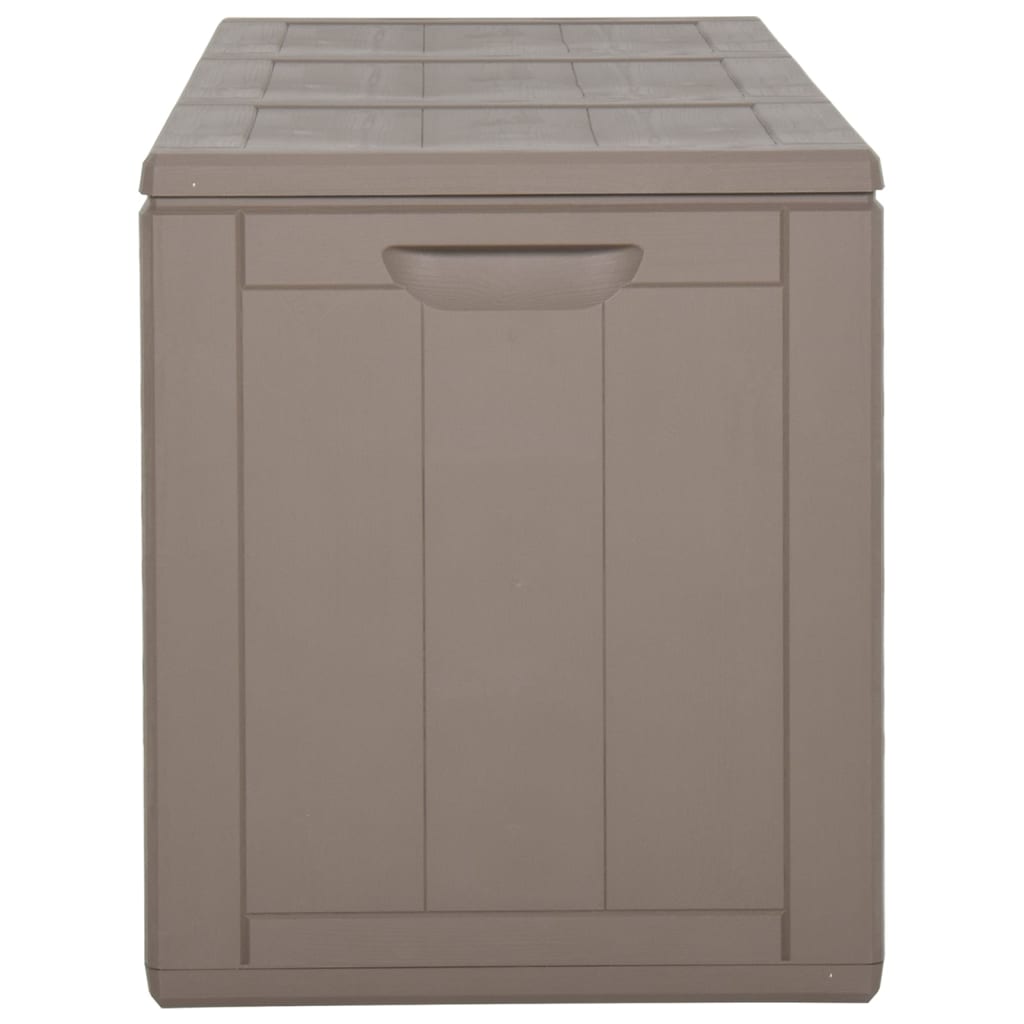 Garden Storage Box 270L Brown PP Rattan