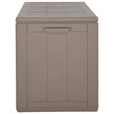 Garden Storage Box 270L Brown PP Rattan